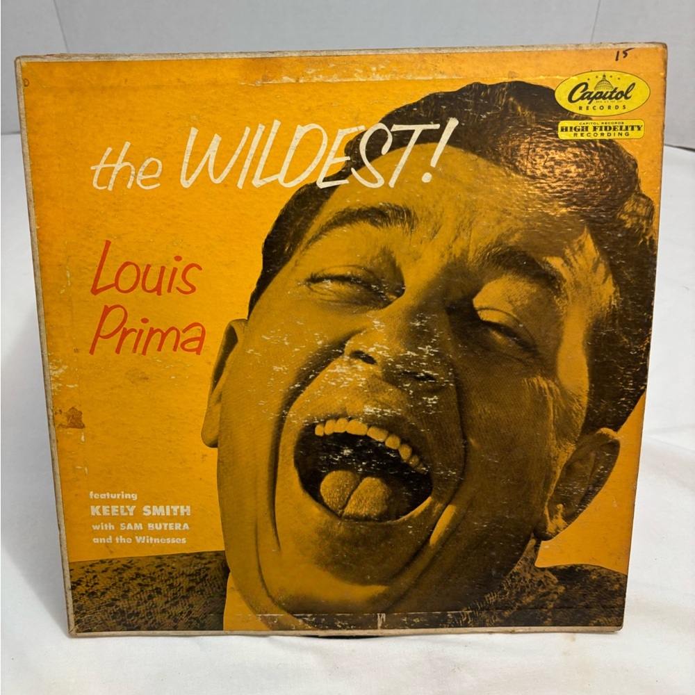 Louis Prima 'The Wildest!' Vinyl Album - Bold Yellow Cover